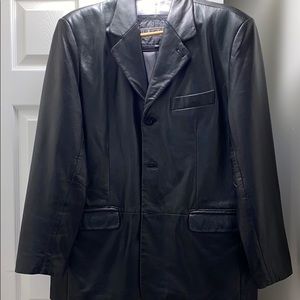 Men’s leather blazer